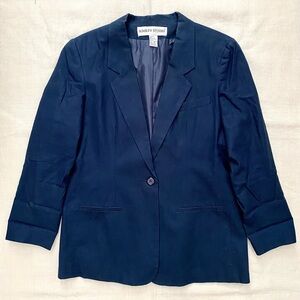 VTG Linen Button Blazer Jacket